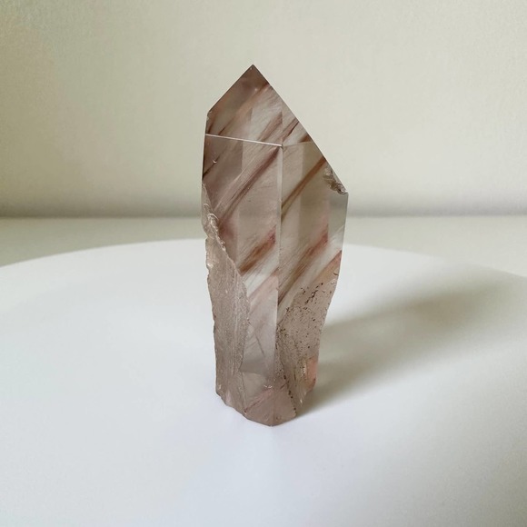 Clear Amphibole Quartz Tower Angel Phantom Point Crystal Natural High Quality - Picture 5 of 6